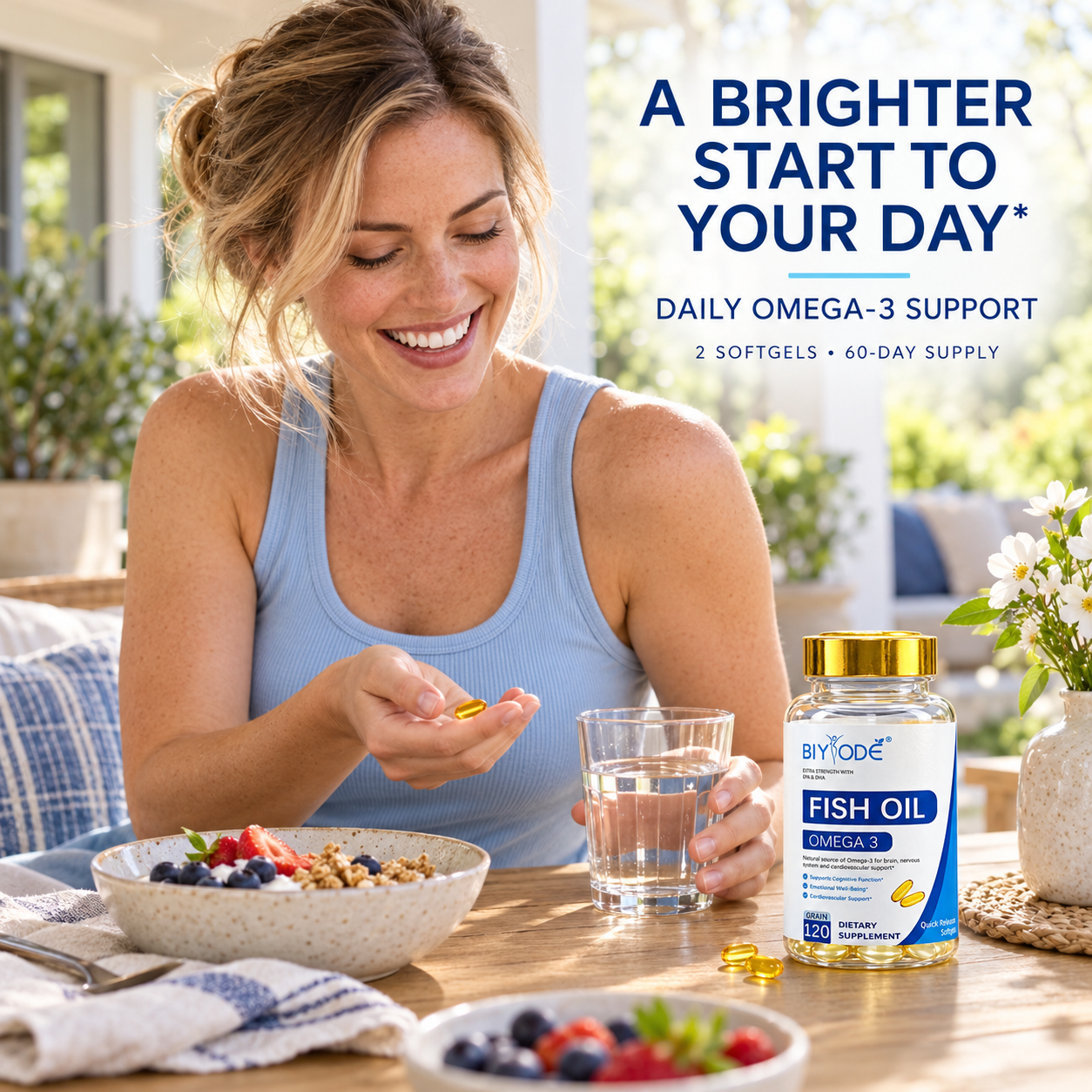 DUO SEVEN Omega-3 Fish Oil Softgels | EPA & DHA Daily Wellness Support