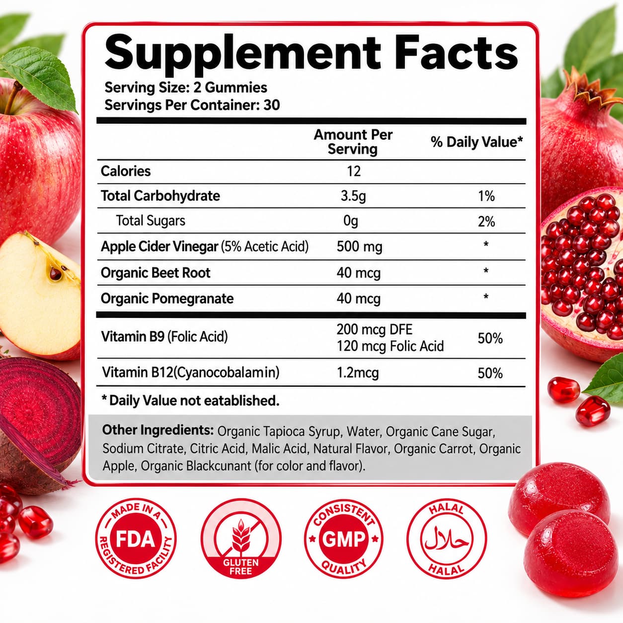 DUO SEVEN Apple Cider Vinegar Gummies | Weight Management, Gut Health & Digestive Support
