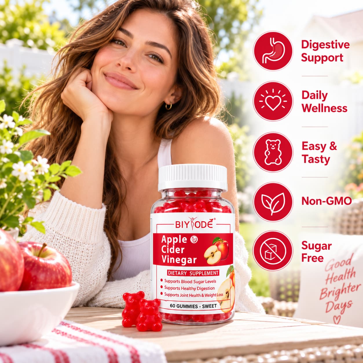 DUO SEVEN Apple Cider Vinegar Gummies | Weight Management, Gut Health & Digestive Support
