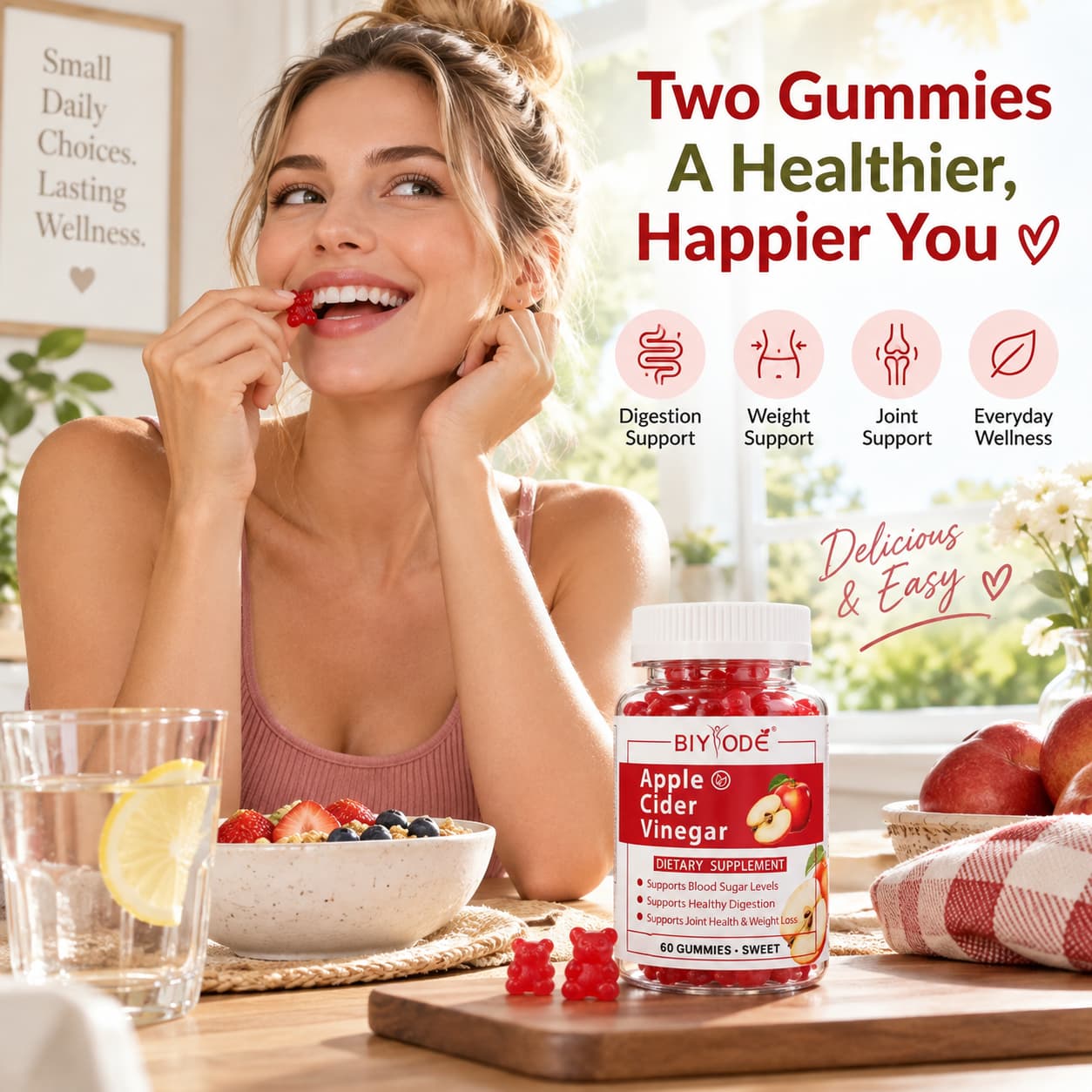 DUO SEVEN Apple Cider Vinegar Gummies | Weight Management, Gut Health & Digestive Support