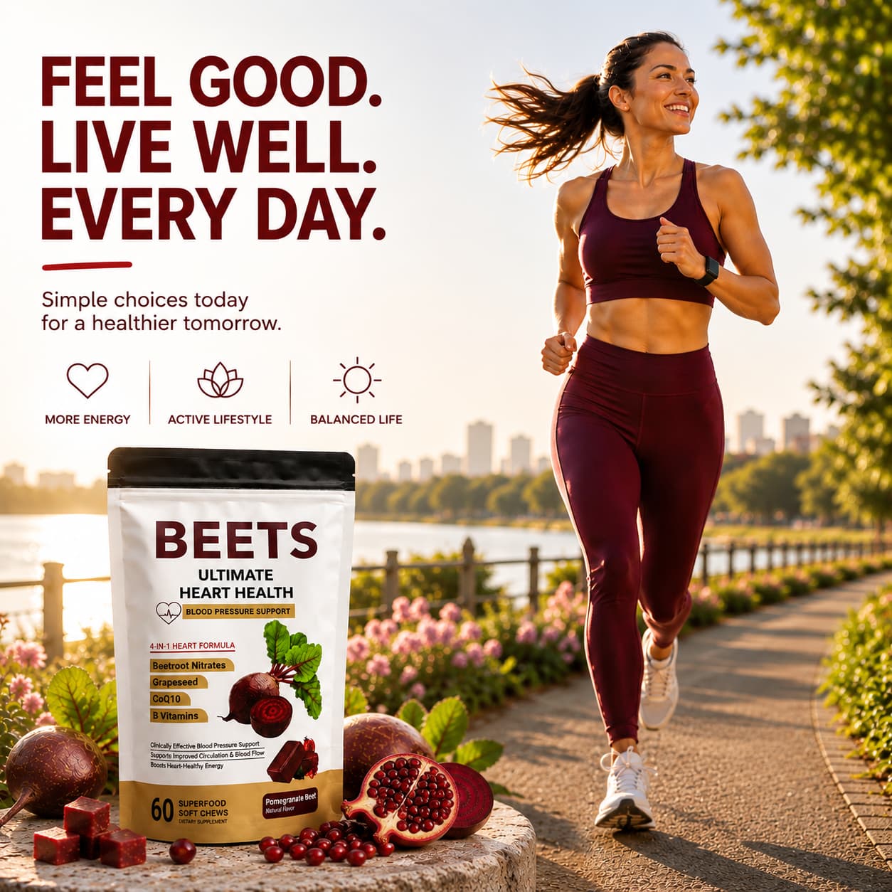 DUO SEVEN Beet Soft Chews | Heart Health & All-Day Energy