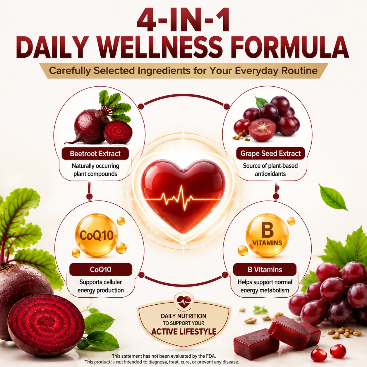 DUO SEVEN Beet Soft Chews | Daily Beetroot Nutrition for Active Lifestyles