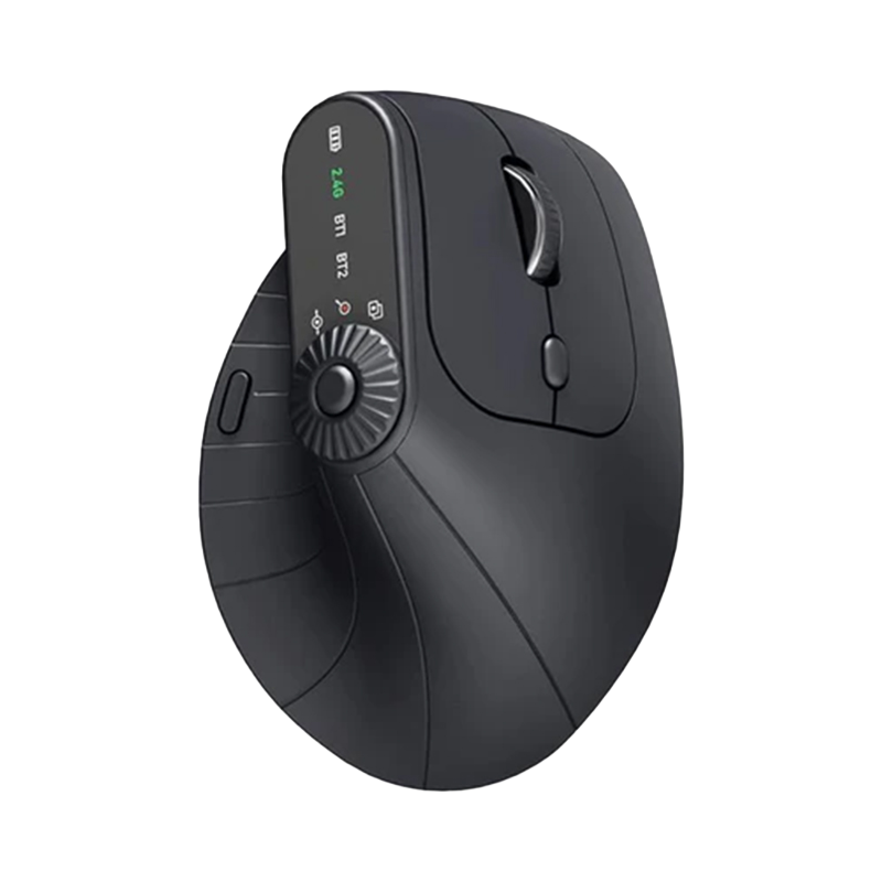 Ergonomic Triple-Connect Wireless Mouse