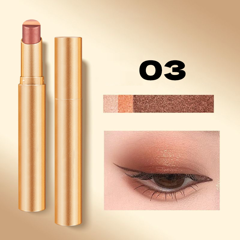 ✨3 Color Gradient Eyeshadow Stick | One Swipe Instant Gradient Eye Makeup, Brush-Free Design