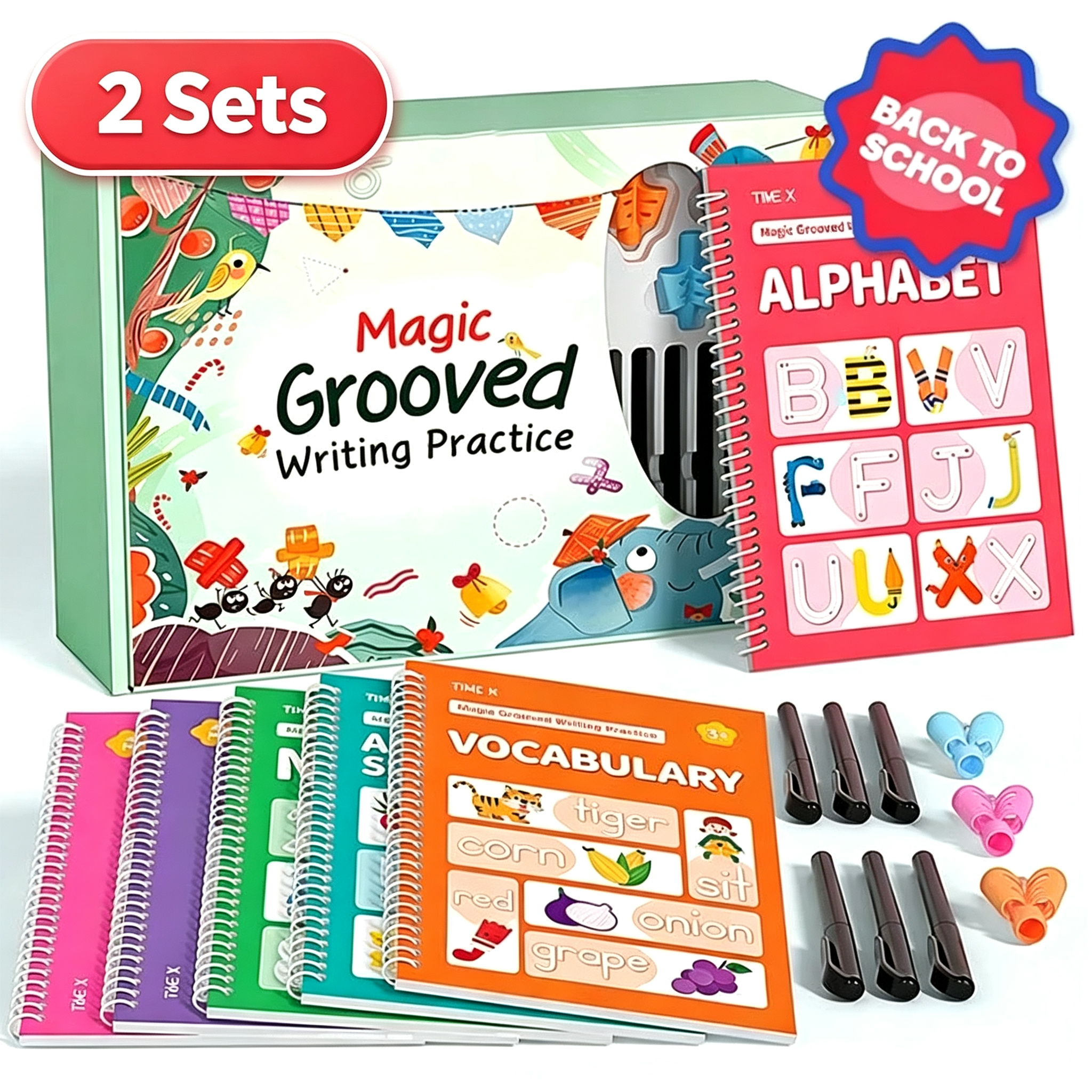 Magic Grooved Copybook Writing Practice Set