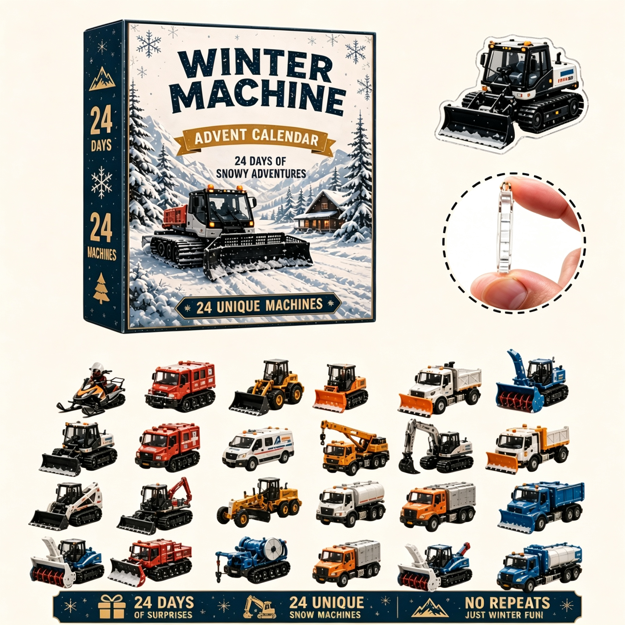 🚜 Build the Fleet Collection 24‑Day Vehicle Advent Calendar Series