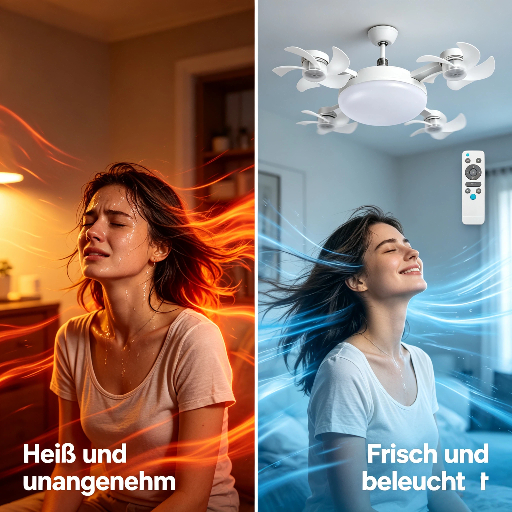 Ceiling Fan Light with Remote Control💡