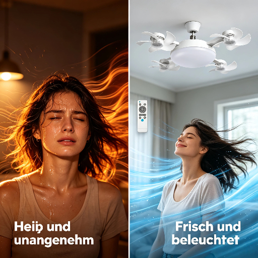 Ceiling Fan Light with Remote Control💡