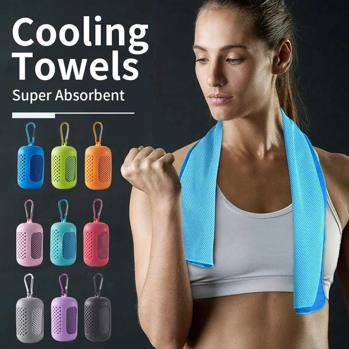 Portable Cooling Towel for Yoga, Gym & Sports