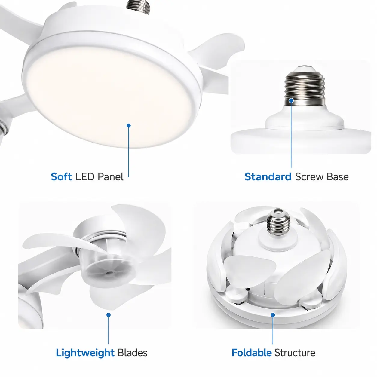 Ceiling Fan Light with Remote Control