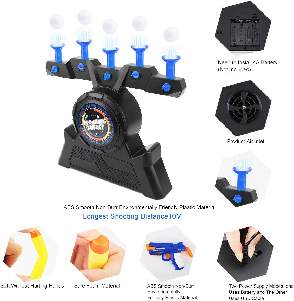 🎯 Fun Floating Target Game – Electric Shooting Toy for Kids
