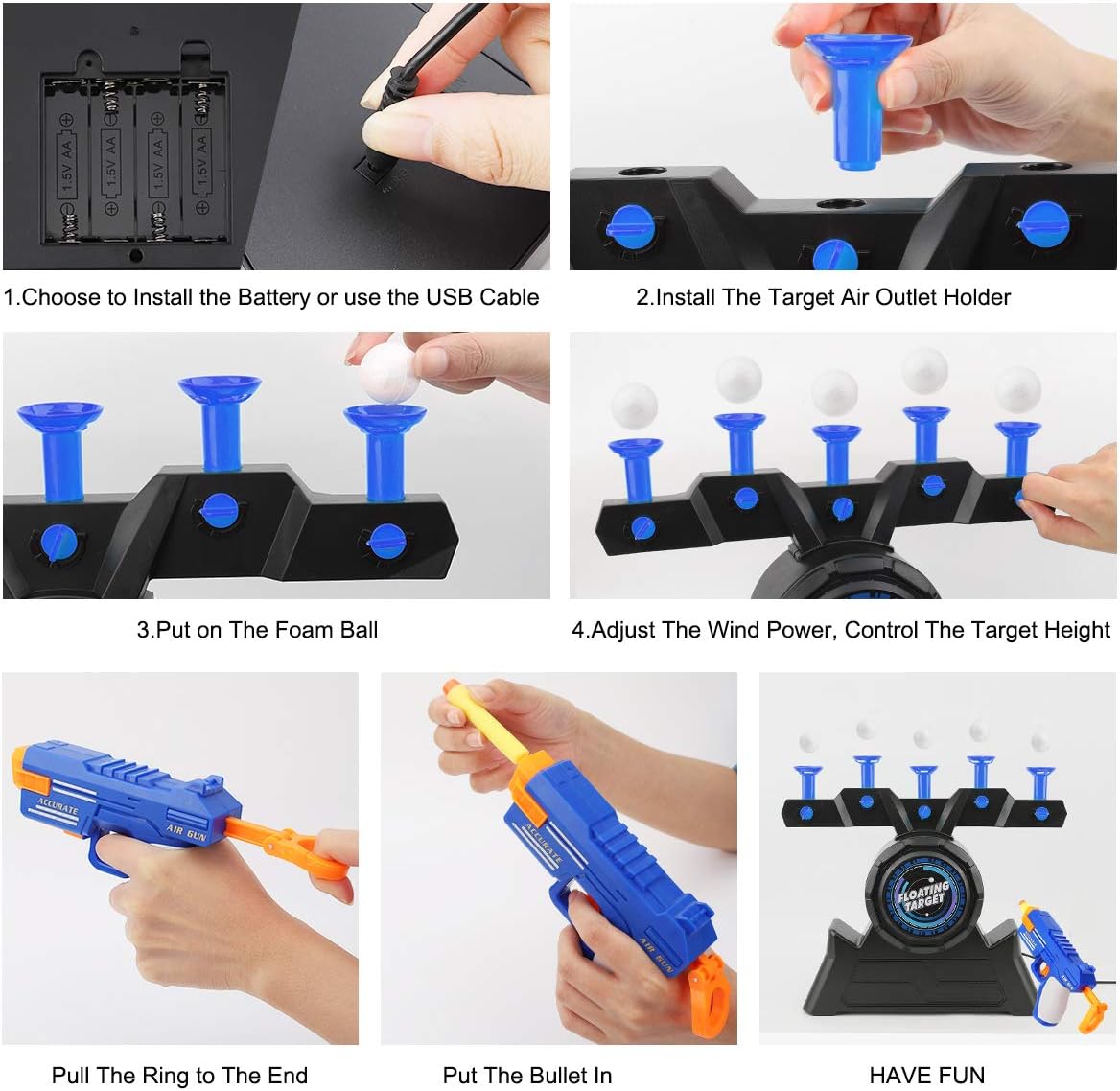 🎯 Fun Floating Target Game – Electric Shooting Toy for Kids