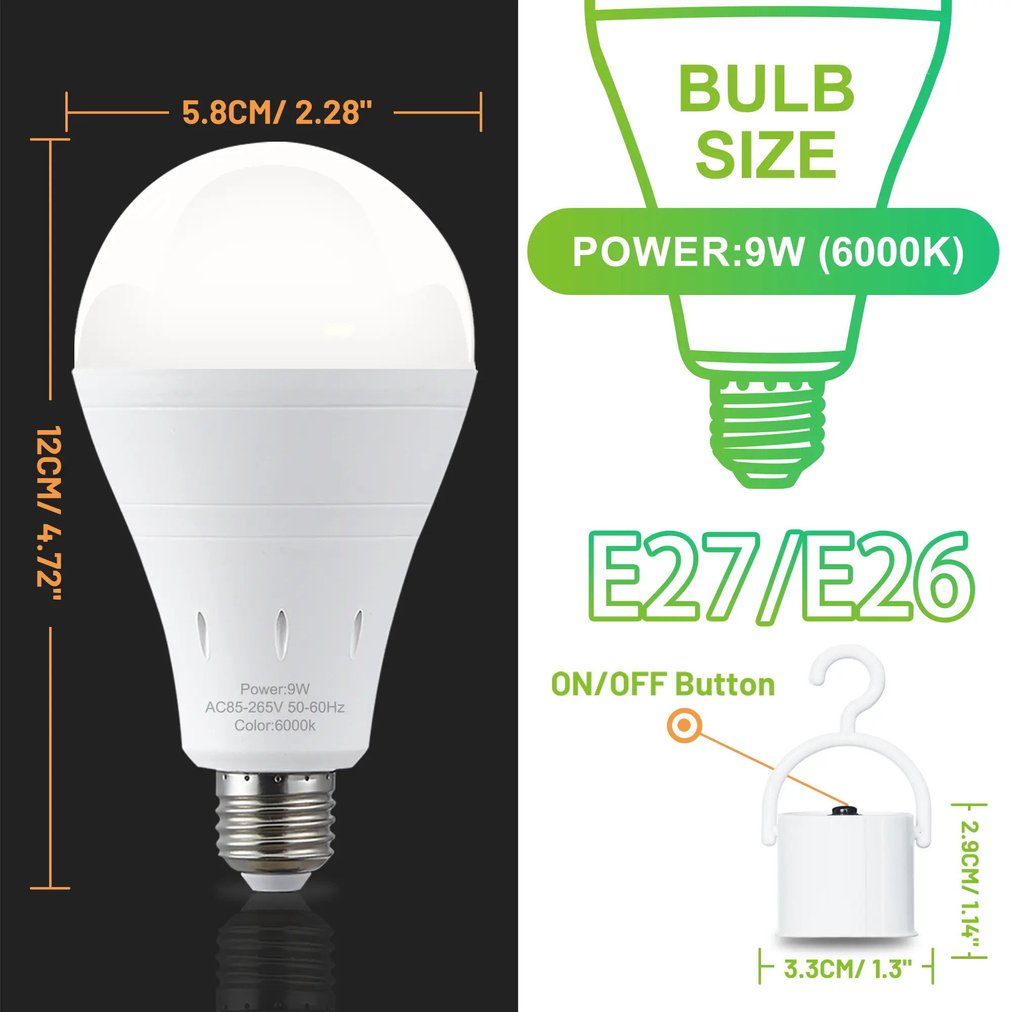  Emergency Rechargeable LED Bulbs