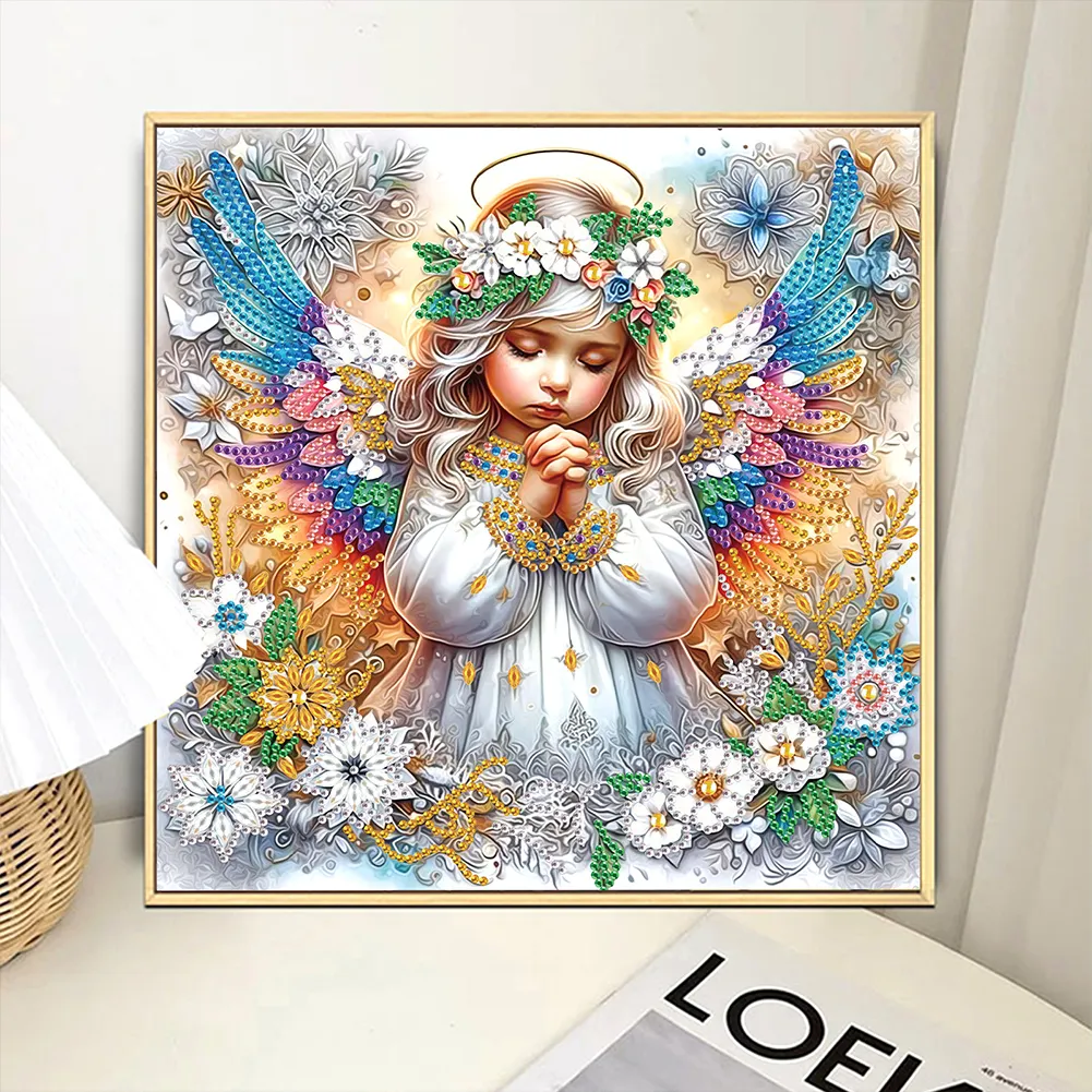 Angel Child 30*30cm (Canvas) Special Shaped Drill Diamond Painting