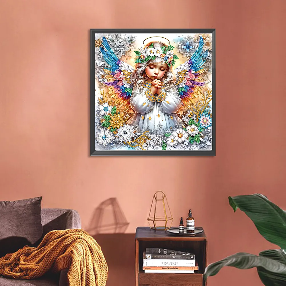 Angel Child 30*30cm (Canvas) Special Shaped Drill Diamond Painting