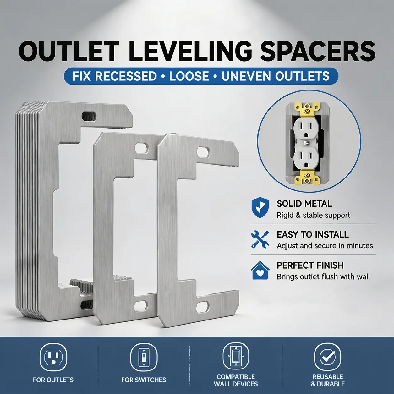 Spacers for Electrical Outlets