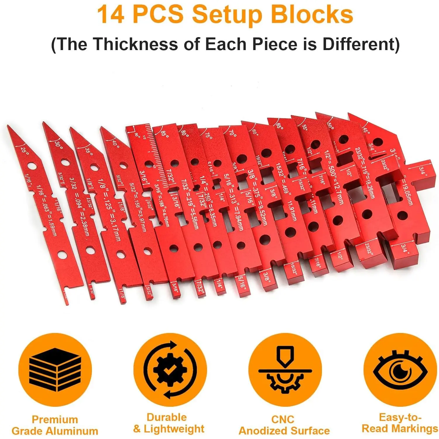 Table Setup Blocks for Woodworking