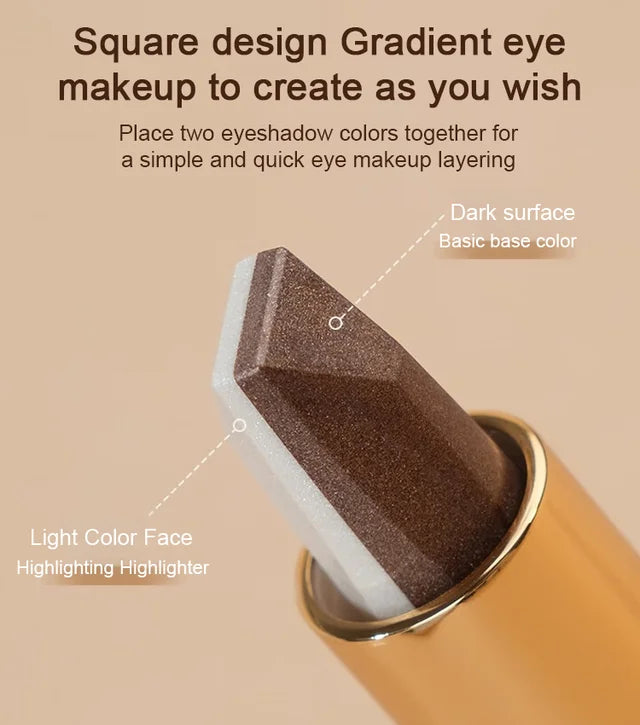 ✨3 Color Gradient Eyeshadow Stick | One Swipe Instant Gradient Eye Makeup, Brush-Free Design