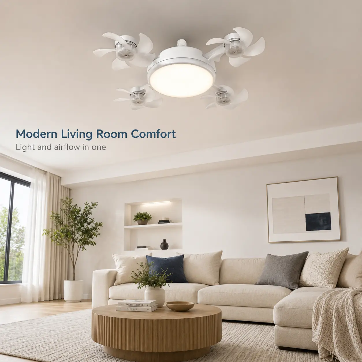 Ceiling Fan Light with Remote Control
