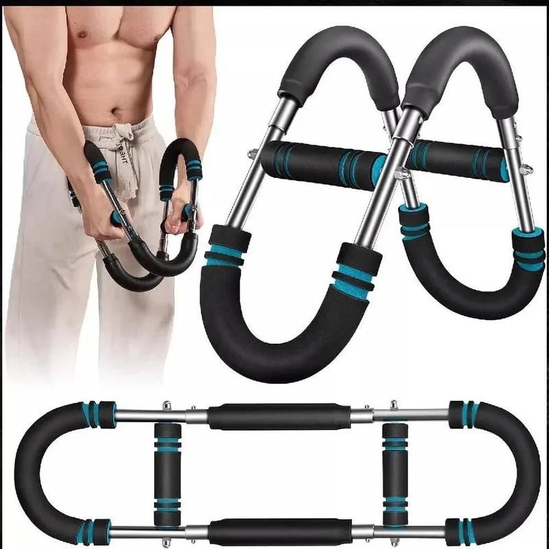 📢📢50% de réduction ! Barre lestée réglable 60–110 lb – Entraîneur de bras & pectoraux portable pour fitness à domicile ! ✨🔥