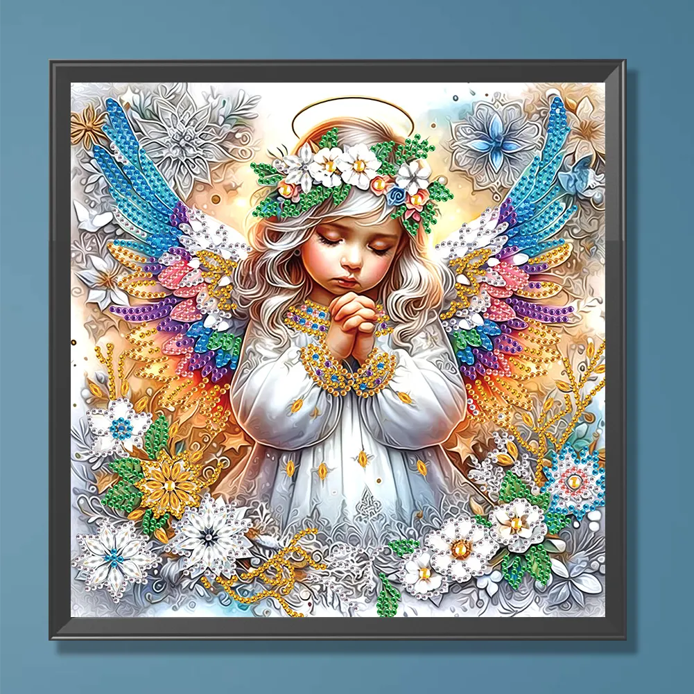 Angel Child 30*30cm (Canvas) Special Shaped Drill Diamond Painting