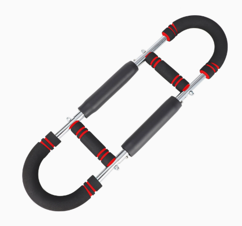 📢📢50% de réduction ! Barre lestée réglable 60–110 lb – Entraîneur de bras & pectoraux portable pour fitness à domicile ! ✨🔥