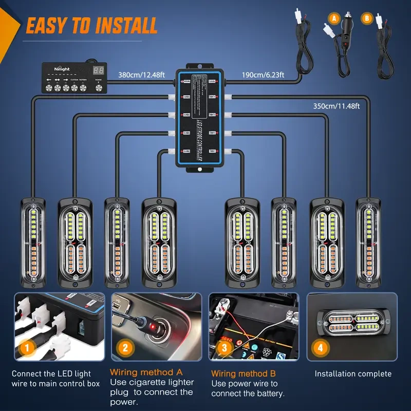 Ultra Thin LED Truck Strobe Warning Lights