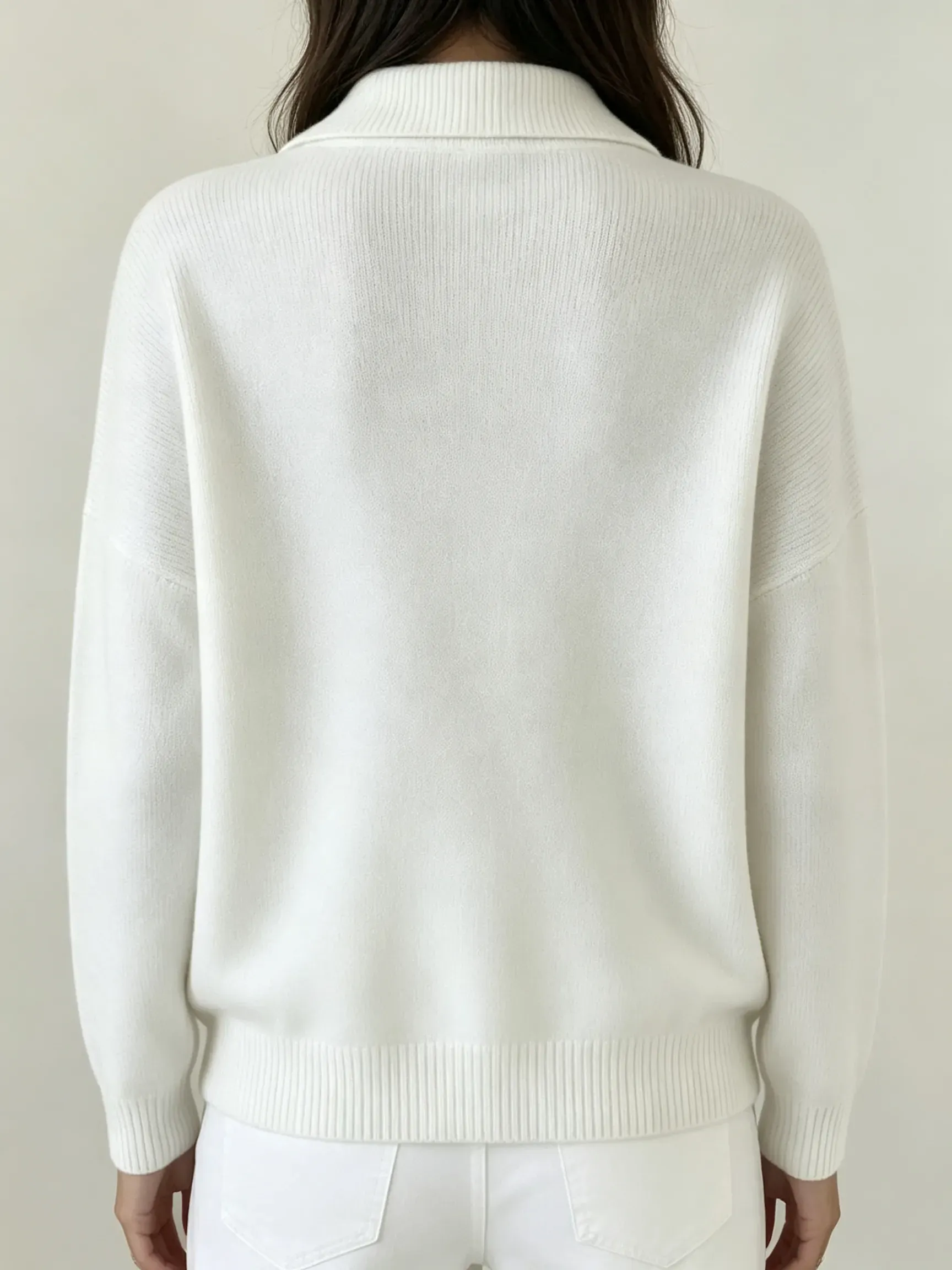 CLEARANCE SALE🔥Women's Collared Button-Front Knit Pullover