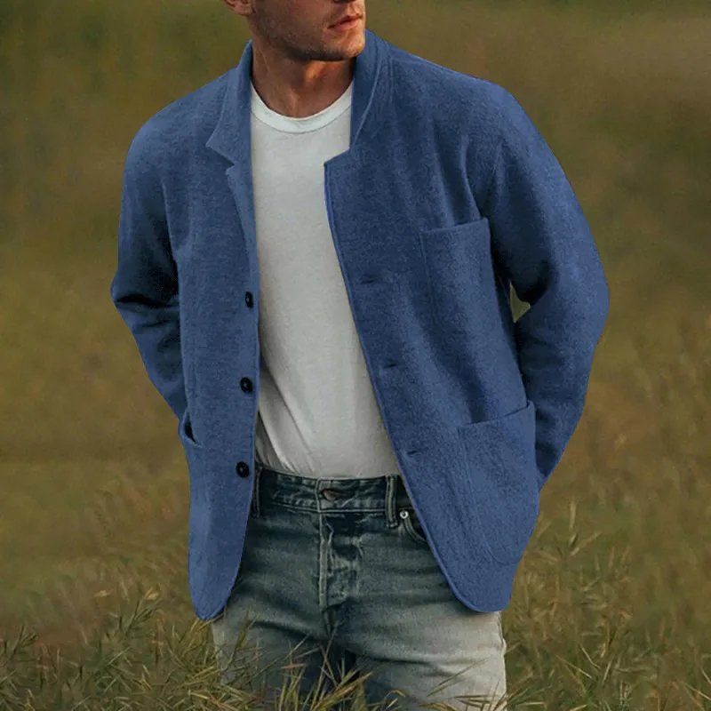 CLEARANCE SALE🔥 Men's Solid Color Fashion Jacket Coat Casual Jacket Coat