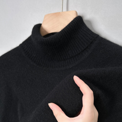 2025 Men's Autumn and Winter New Business Casual Cashmere Turtleneck Sweater