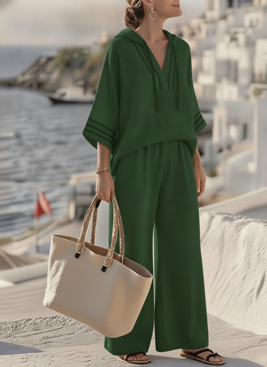New Arrivals🔥Women's Hooded Cotton Linen Two-Piece Set