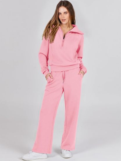 2024 Fall Trendy Outfits Oversized Two Piece Sweatsuit