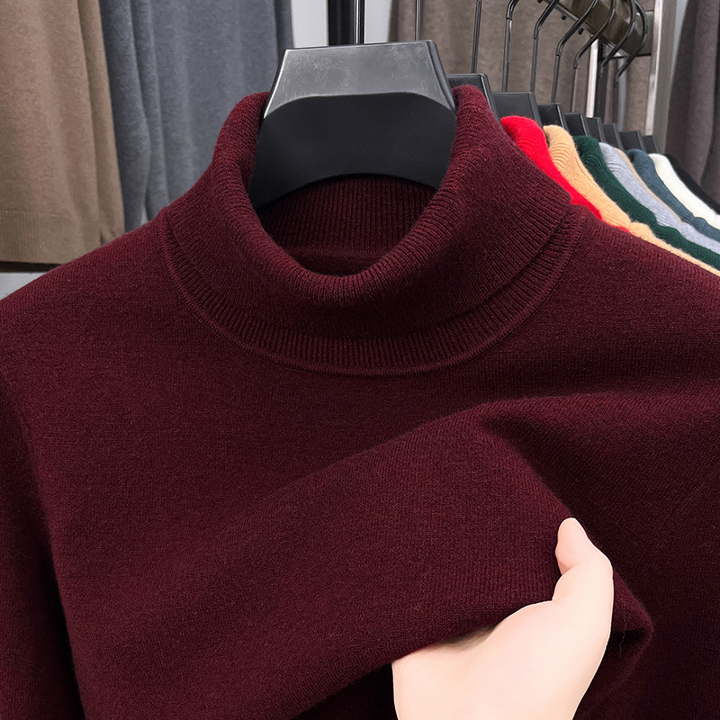 Men's Four Seasons Quality Cashmere Turtleneck Knitted Sweater