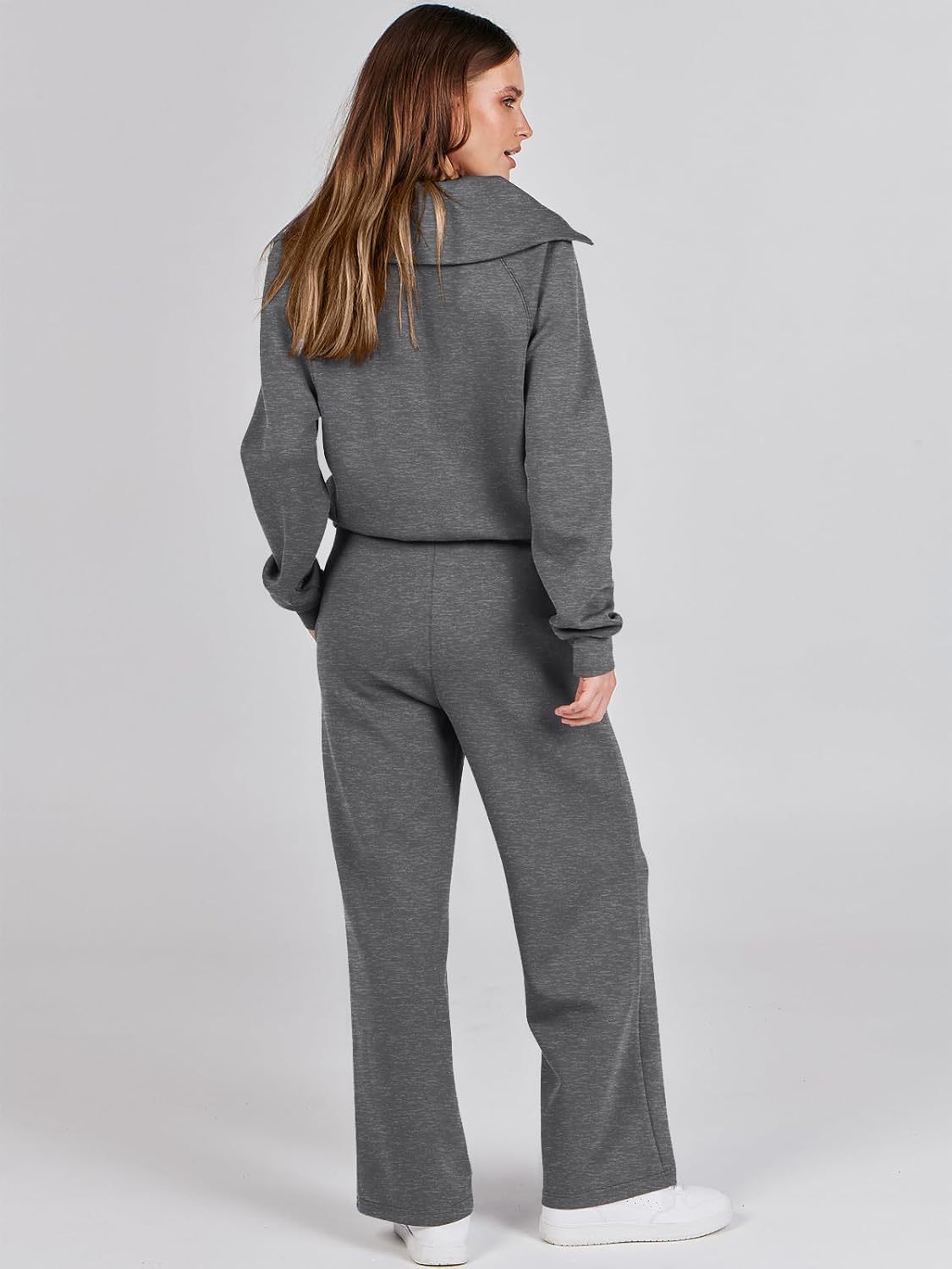 2024 Fall Trendy Outfits Oversized Two Piece Sweatsuit