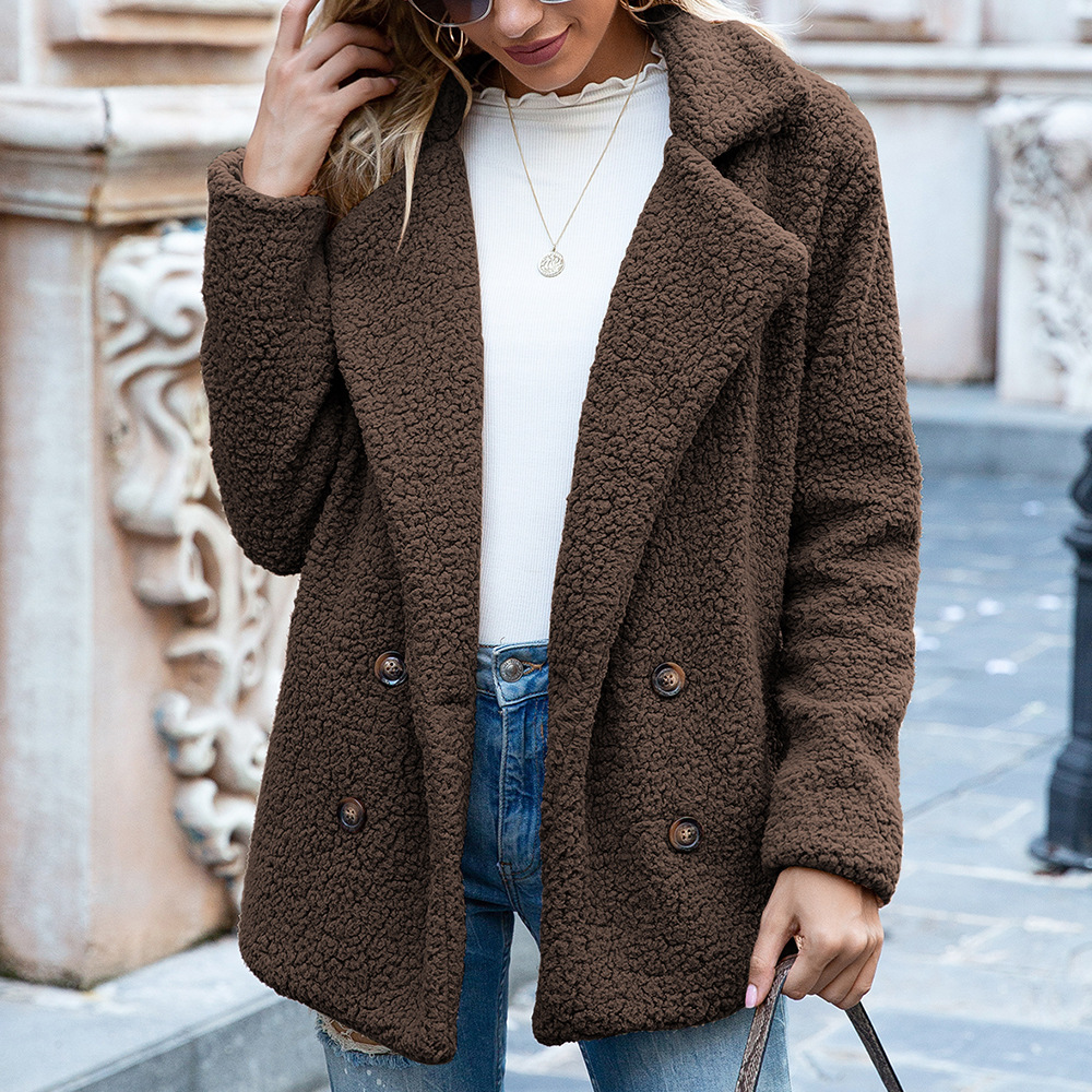 Women's Casual Plush Thickened Coat