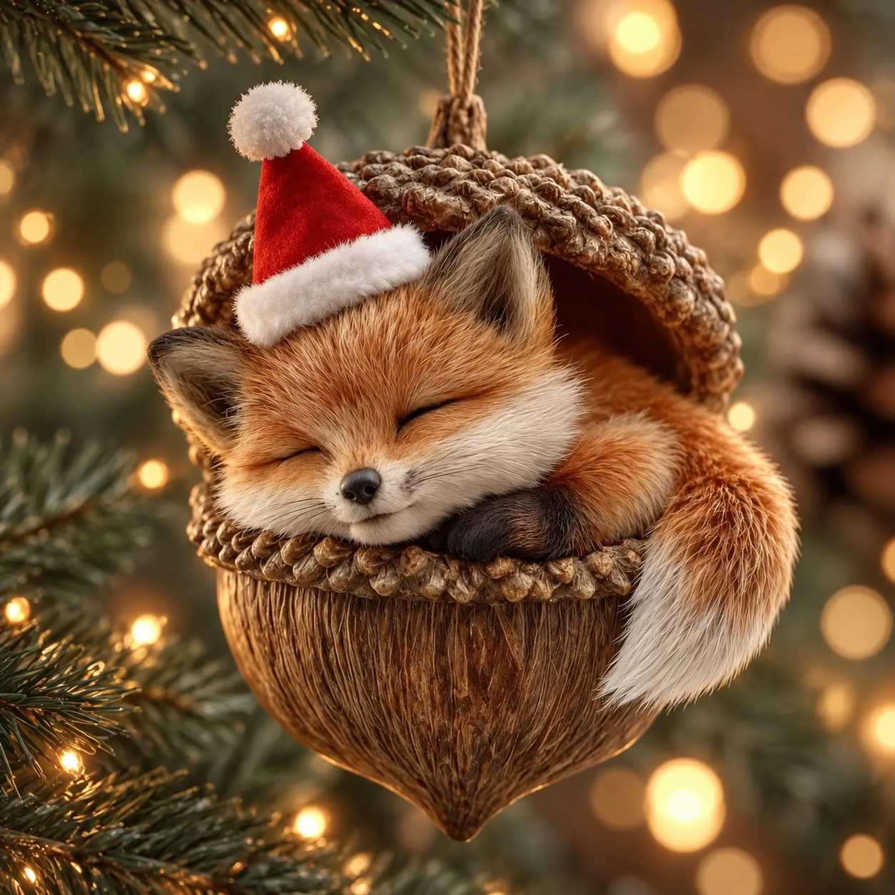 🎁❤Forest Animal Acorn Ornaments – Cozy Forest Christmas Ornaments