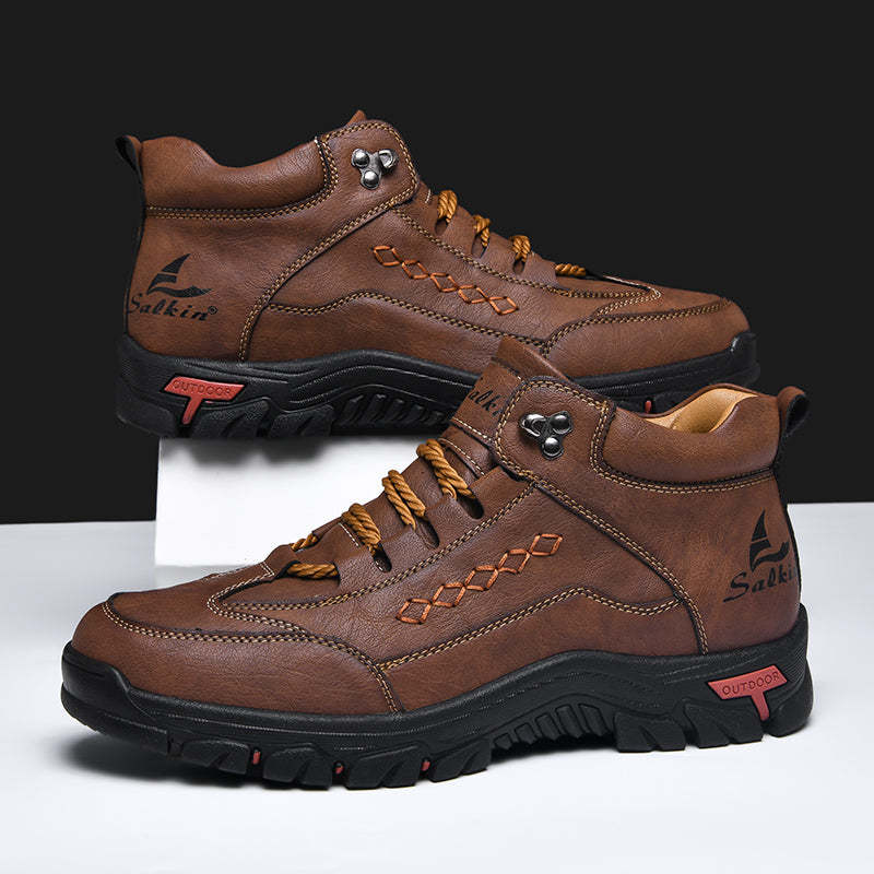 ⏰Limited-Time 70% OFF – Men’s Orthopedic Leather Driving Boots