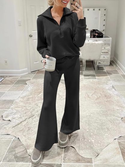2024 Fall Trendy Outfits Oversized Two Piece Sweatsuit