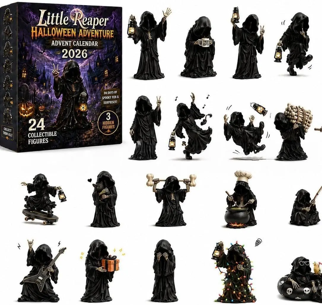 Complete collection of 24 Little Reaper Halloween figures