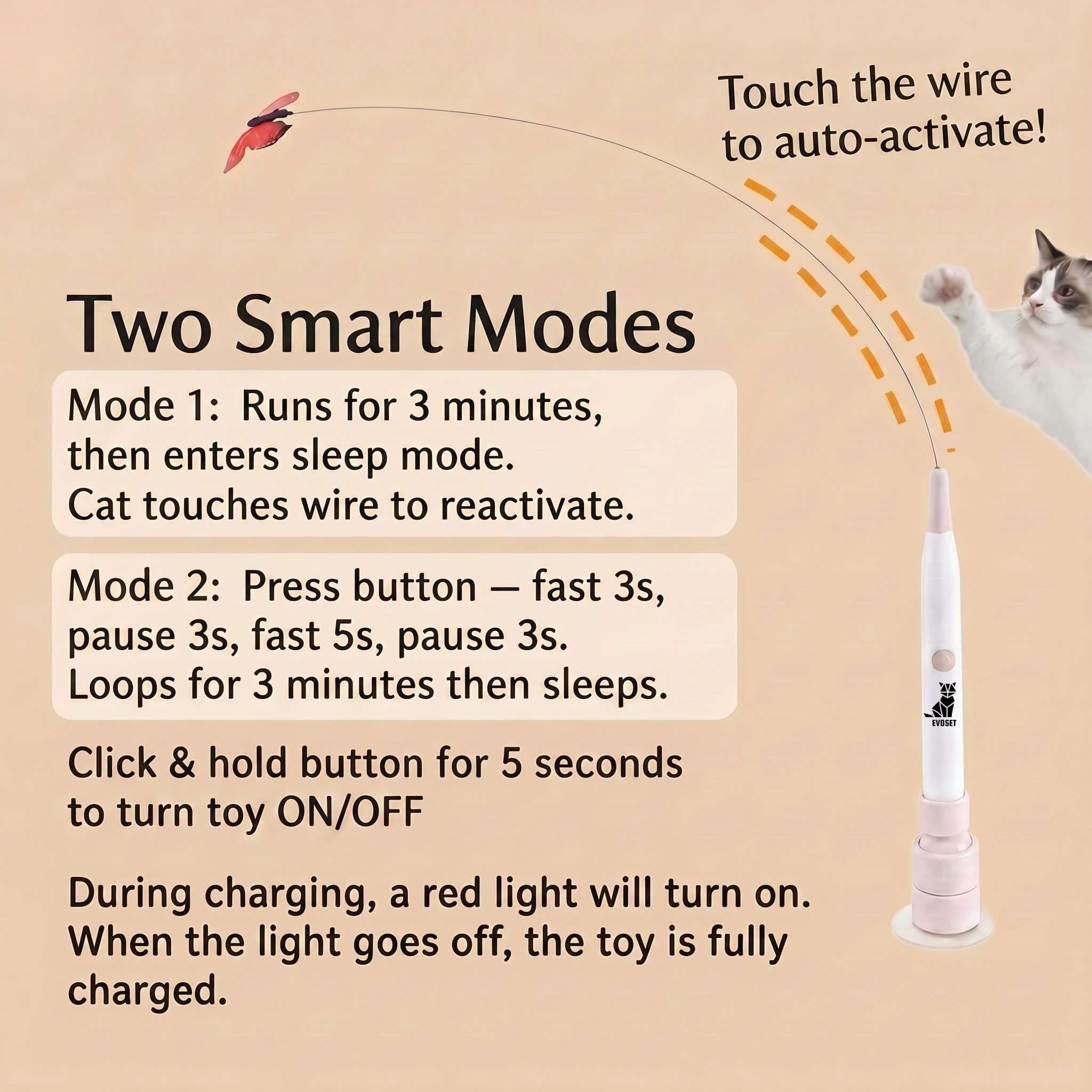 Smart Butterfly Cat Toy 🐾 V3