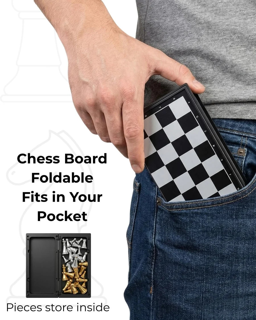 Mini Magnetic Chess Board Game