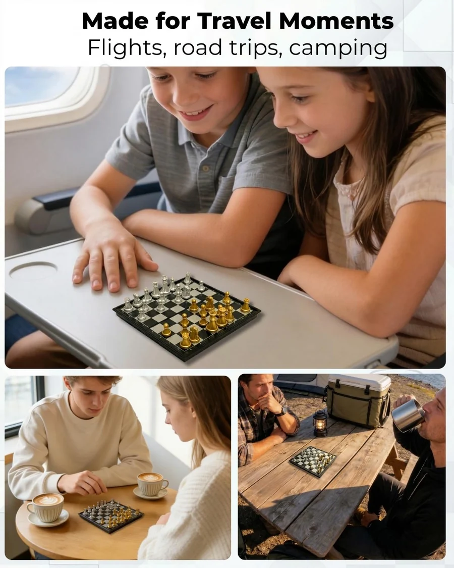 Mini Magnetic Chess Board Game