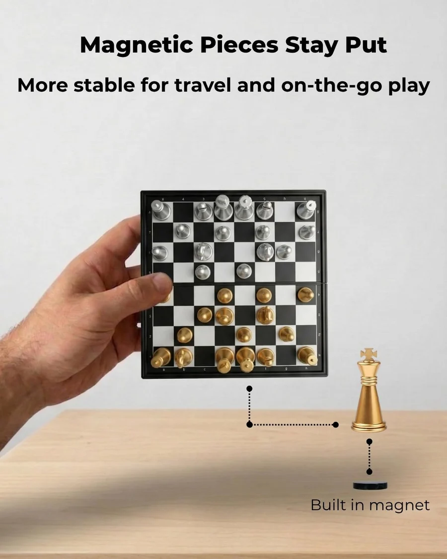 Mini Magnetic Chess Board Game