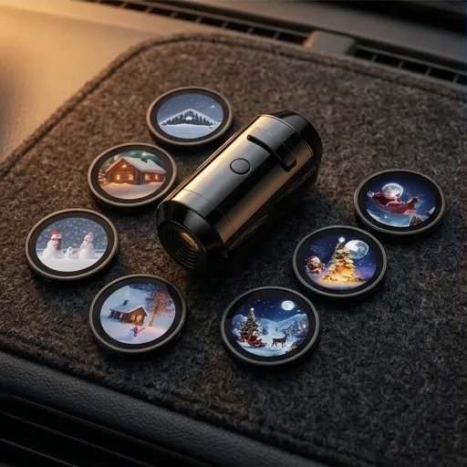 USB Car Window Holiday Projector
