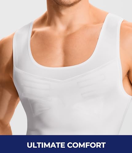 TAILONG Compression Shirt Men - Slimming Undershirt Body Shaper Vest - image 4