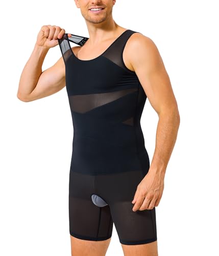 TAILONG Mens Shapewear Tummy Control Full Body Shaper Sleeveless - image 3