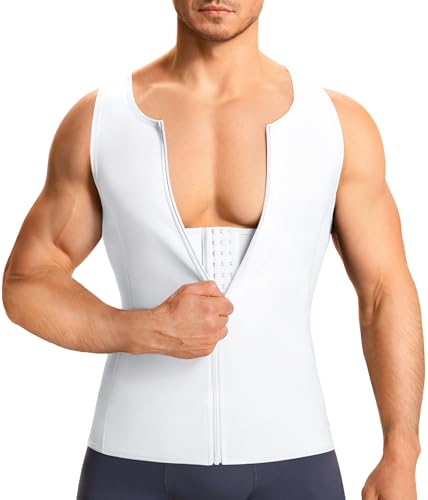 Men Compression Shirt for Body Slimming Tank Top Shaper Tight Undershirt - image 2