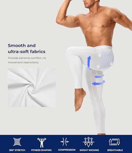 TAILONG Mens Compression Pants - Tights Leggings Athletic Base Layer - image 6