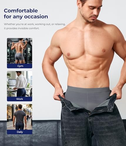 TAILONG Men Padded Underwear Boxer Briefs Tummy Control Body Shaper - image 6