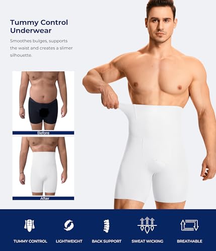 TAILONG Mens Shapewear Tummy Control Underwear Compression Shorts Slimming - image 5